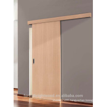 White Oak Finishing Wall Surface Mount Acoustic wooden Sliding Door